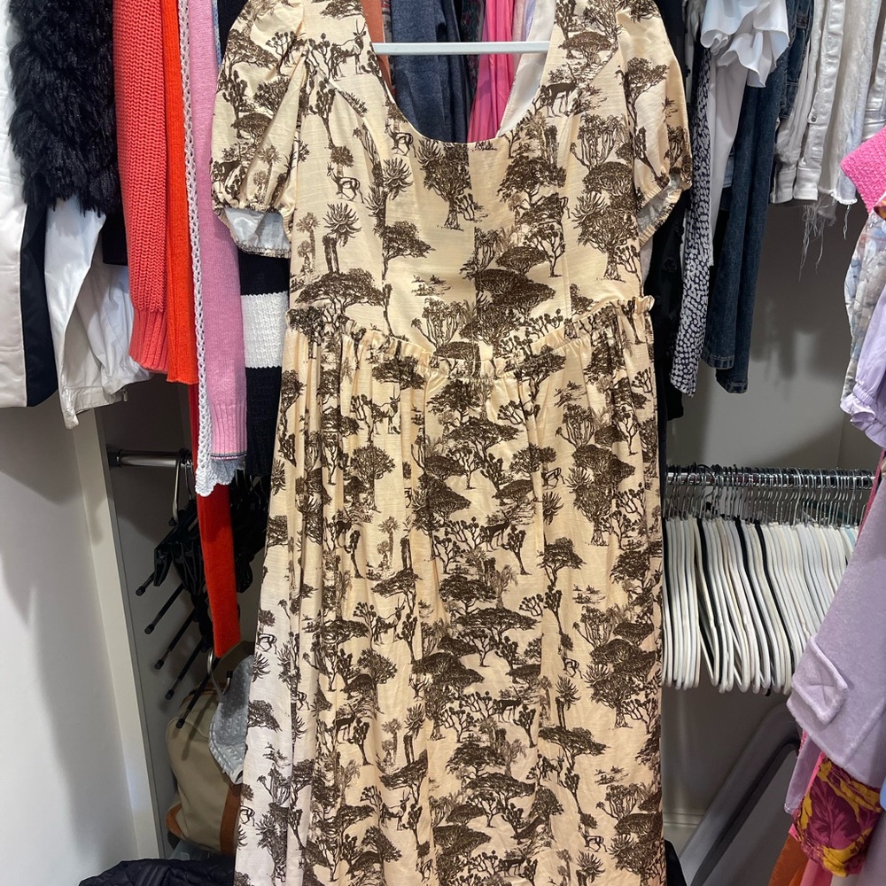 Patterned Hyacinth House Dress